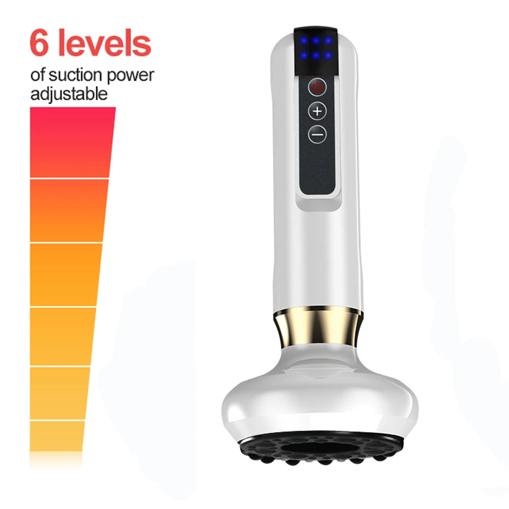 Chinese Electric Suction Cupping Set Beauty Massager Glass Jars Anti Cellulite Cupping Vacuum Slimming Guasha