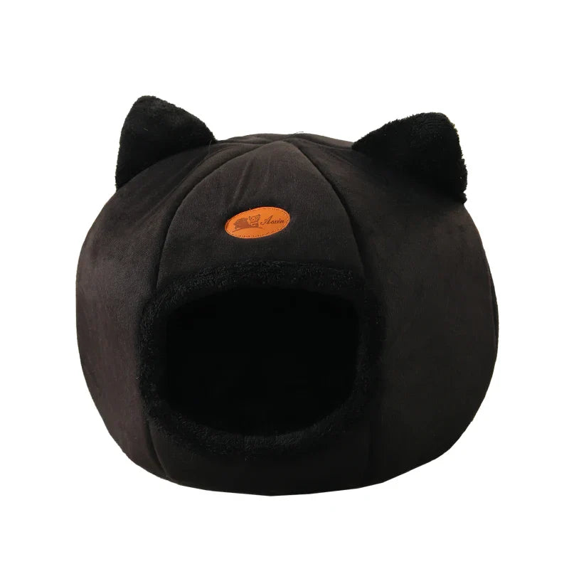 Cat Beds for Indoor Cats, Cat Cave, Cat Cave for Indoor Cats, Cozy Hooded Cat Bed with Soft Cushion