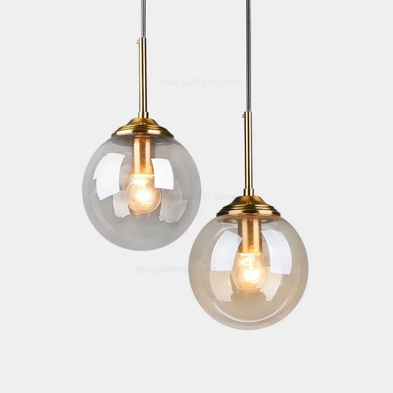 Nordic Glass Ball Pendant Light 