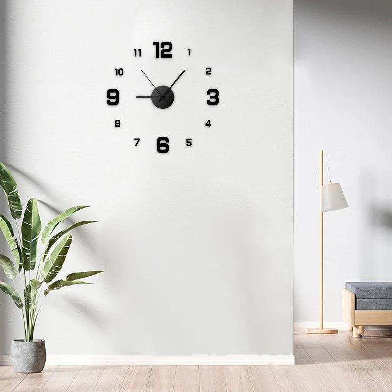 Frameless DIY Wall Clock 
