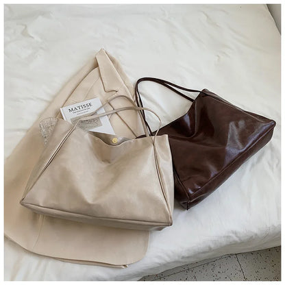 Cherie Large Capacity vegan Leather Bag