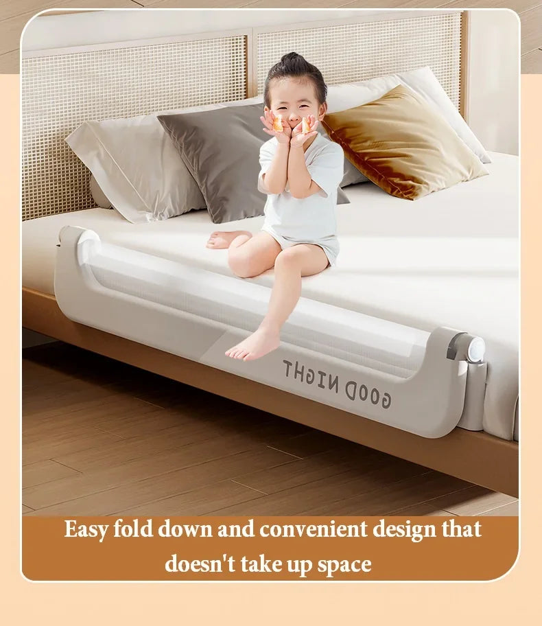 Bed Guardrail Adjustable Baby Safety Bed Barrier Anti-Fall Baby Crib Bumper Handrail Bed Safety Rails Kids Fall Out Protection