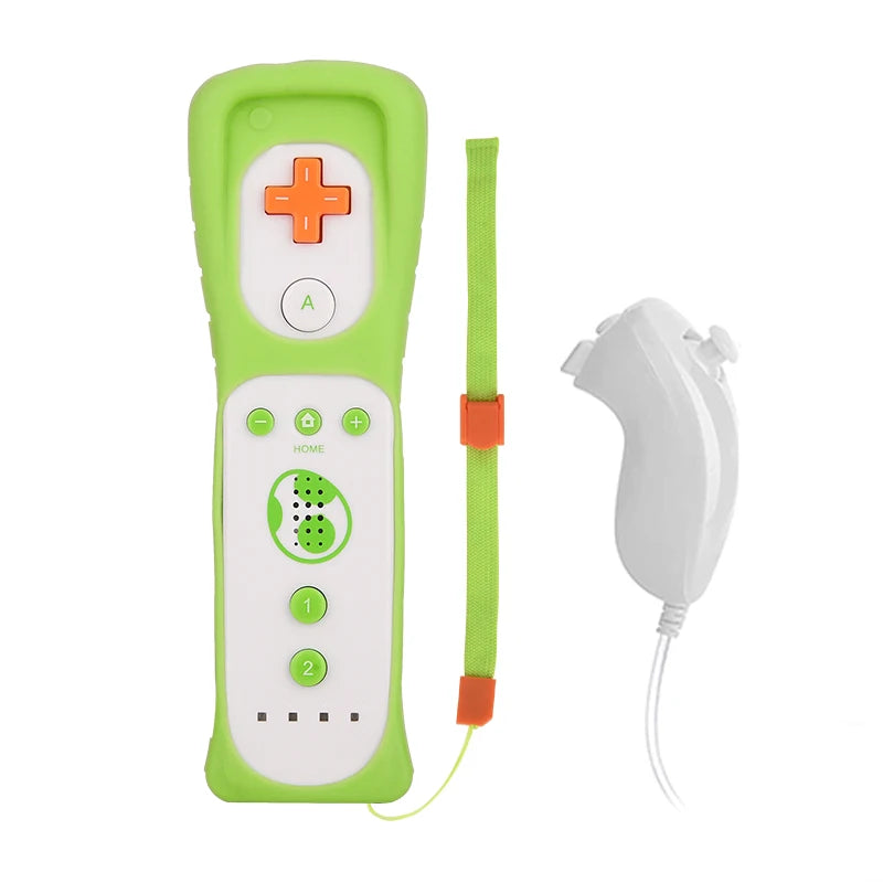 1 pair with Nunchuck Controller Set Motion Plus Remote Controller Wii Remote Controller Gamepad for Nintendo Wii Games Control