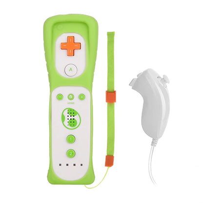 1 pair with Nunchuck Controller Set Motion Plus Remote Controller Wii Remote Controller Gamepad for Nintendo Wii Games Control