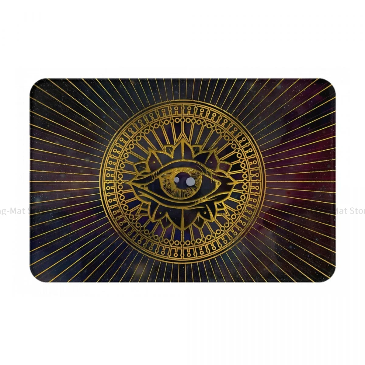 Eye Of Providence Rug - Non-slip Golden Eye