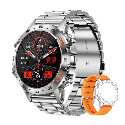 MEVADEN Steel 1.39 Bluetooth Call Smart Watch Men Sports Fitness Tracker Watches IP67 Waterproof Smartwatch for Android IOS K52
