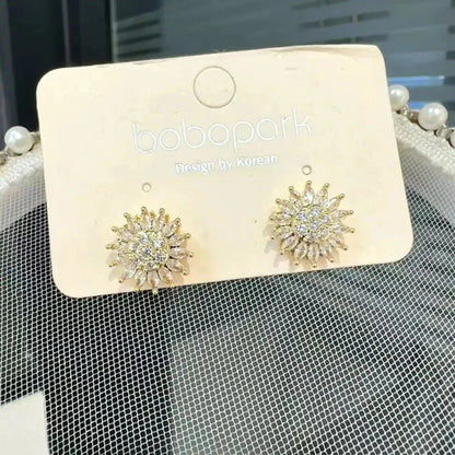 Women's Stainless Steel Double Layer Sunflower Necklace