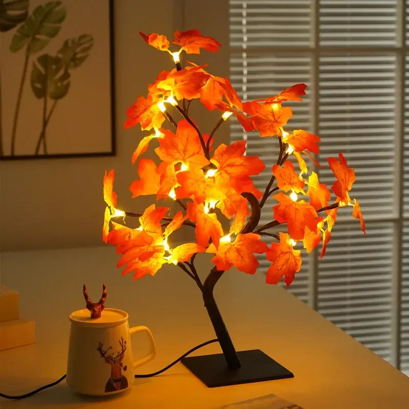 CelestialGlow Maple Leaf Lamp