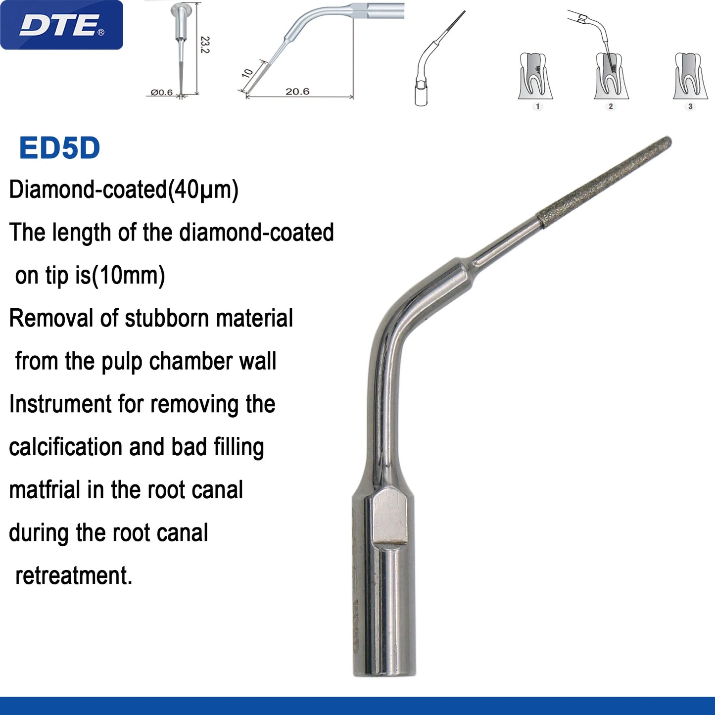 Woodpecker DTE Dental Ultrasonic Scaler Tips Scaling Endo Tip Dentistry Instruments Medical Accessories Fit EMS Satelec  NSK