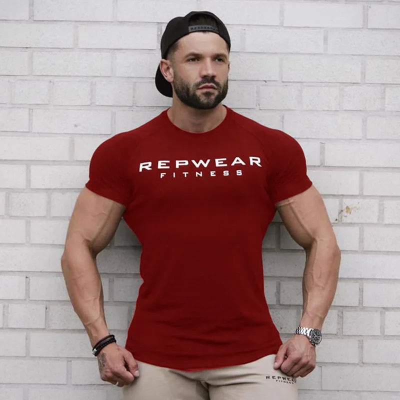 Men’s Athletic Fit Gym T-Shirt – Breathable Cotton Workout Shirt for Training & Casual Wear