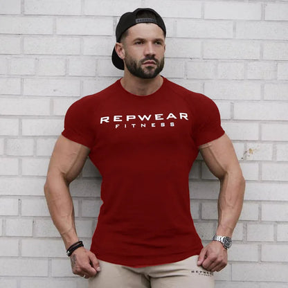 Men’s Athletic Fit Gym T-Shirt – Breathable Cotton Workout Shirt for Training & Casual Wear