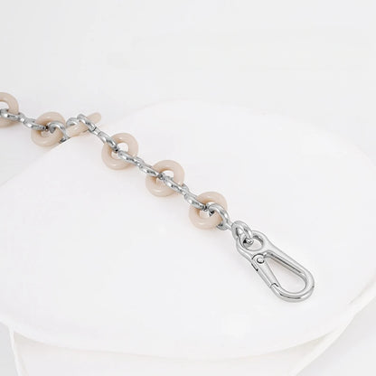 Chain Donut Chain for Loewe Puzzle Geometric Bag Lucky Bag Transformation Underarm Metal Shoulder Handbag Strap Accessories