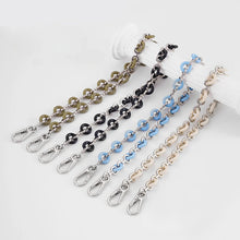 Chain Donut Chain for Loewe Puzzle Geometric Bag Lucky Bag Transformation Underarm Metal Shoulder Handbag Strap Accessories