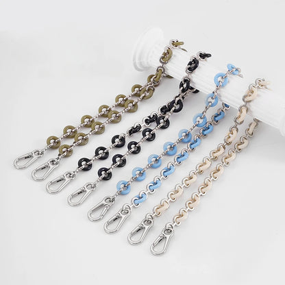 Chain Donut Chain for Loewe Puzzle Geometric Bag Lucky Bag Transformation Underarm Metal Shoulder Handbag Strap Accessories