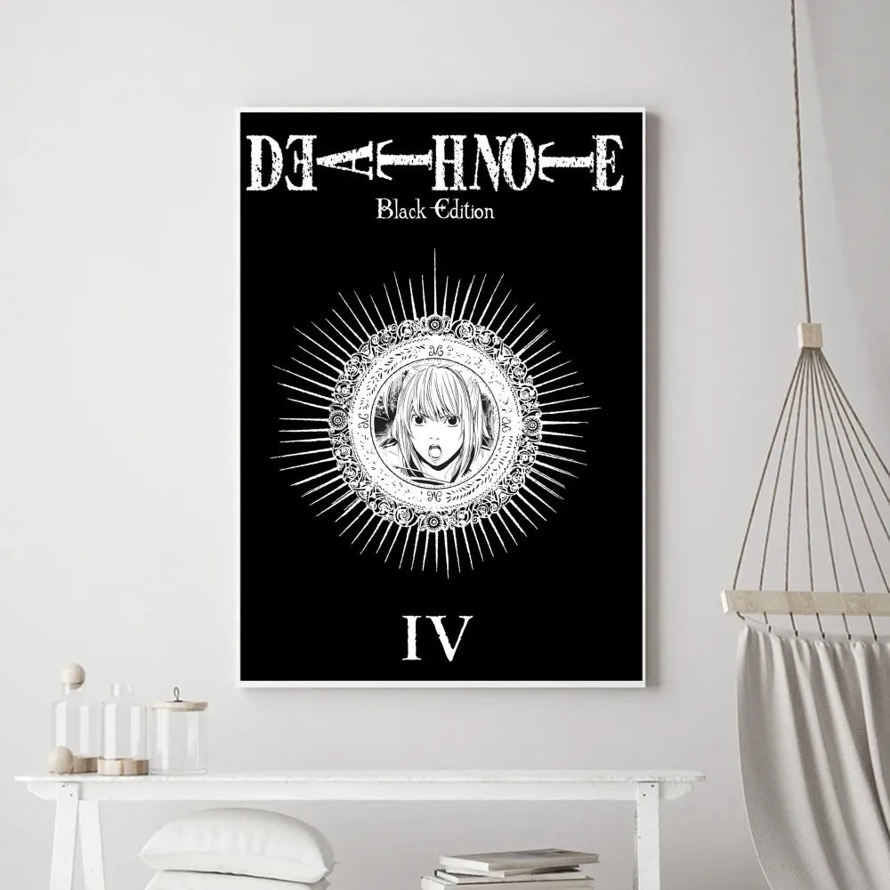 Hot Anime Death Note Poster Prints Poster Wall Painting Bedroom Living Room Wall Bar Restaurant Sticker Small