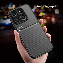 For Redmi K70 Ultra Classic Tilt Strip Grain Magnetic Shockproof PC + TPU Phone Case(Red)