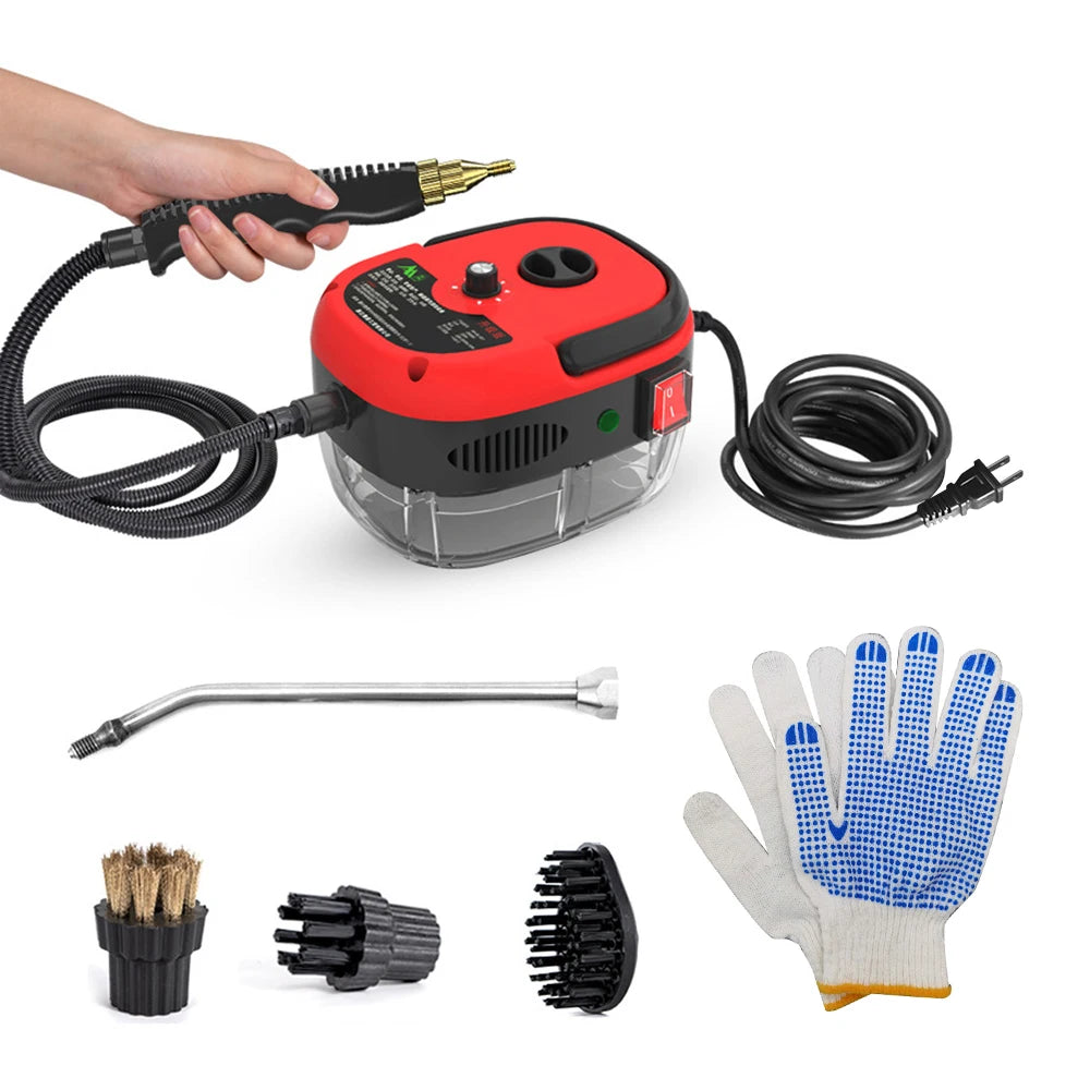 2500W High Temperature And High Pressure Steam Cleaning Machine for Kitchen Bathroom Furniture, Color: Red 110V US Plug