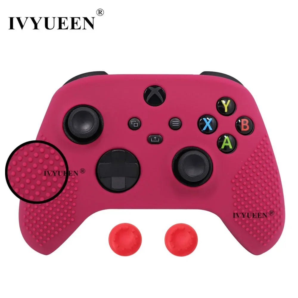 IVYUEEN MixColor Protective Silicone Skin for XBox Series S X XSS XSX Controller ThumbStick Grip Caps Gamepad Protector Cover