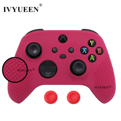 IVYUEEN MixColor Protective Silicone Skin for XBox Series S X XSS XSX Controller ThumbStick Grip Caps Gamepad Protector Cover