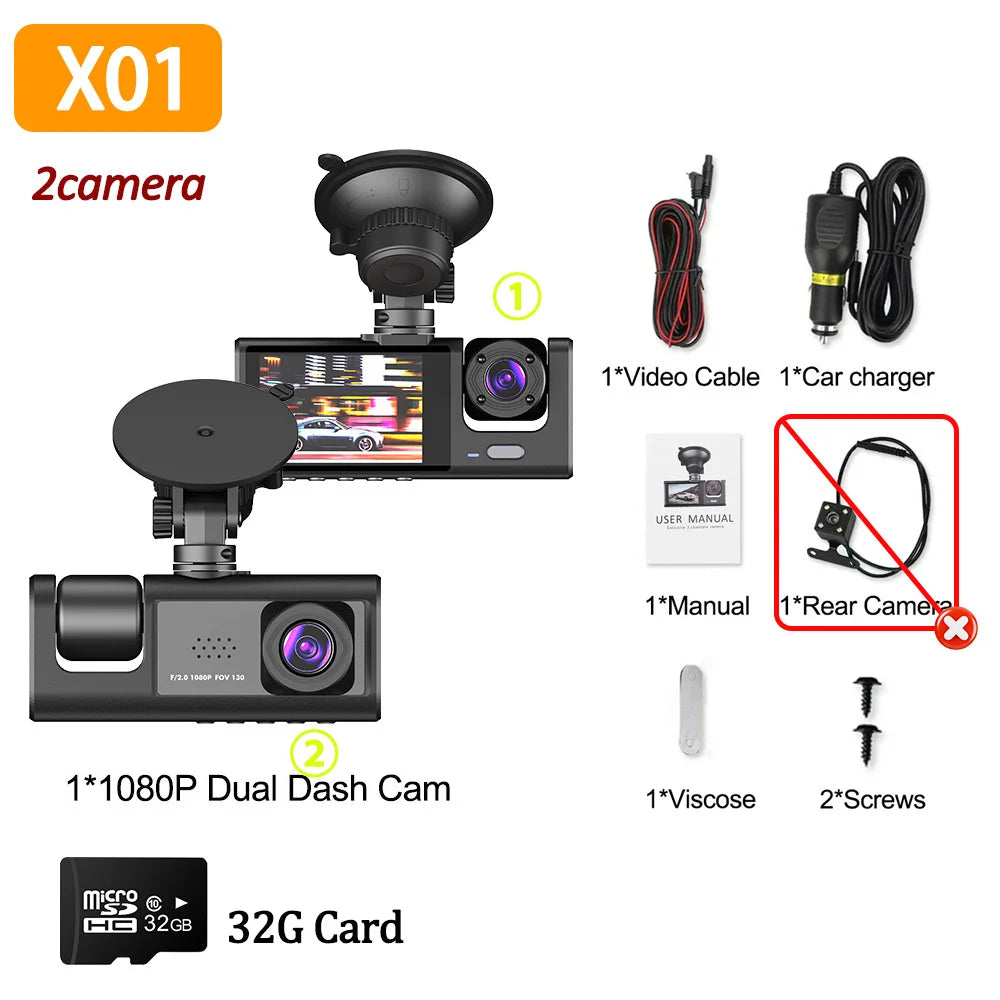 StarView™ - 1080 Triple Dash Cam