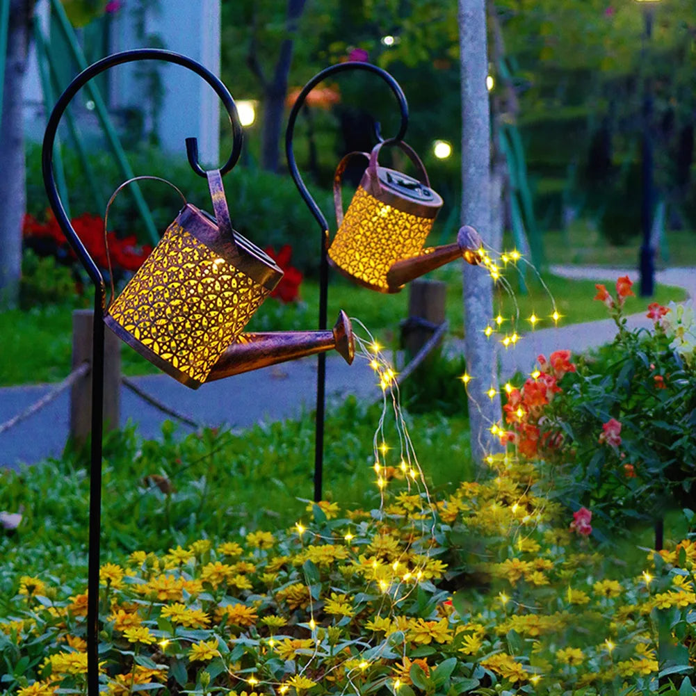 Solar Watering Can Lamp