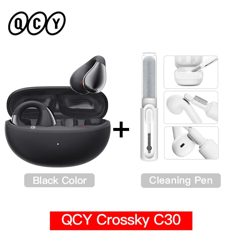 QCY C30 Open-Ear Bluetooth Sports Ear Clip Earbuds