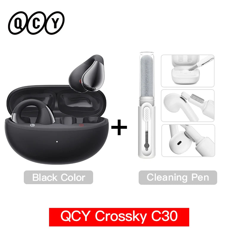 QCY C30 Open-Ear Bluetooth Sports Ear Clip Earbuds