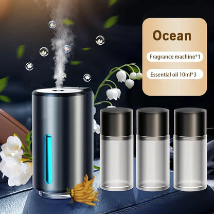 Car Air Freshener Electric Auto Aroma Diffuser Car Air Vent Essential Oil Mist Humidifier Fragrance Diffuser Aromatherapy