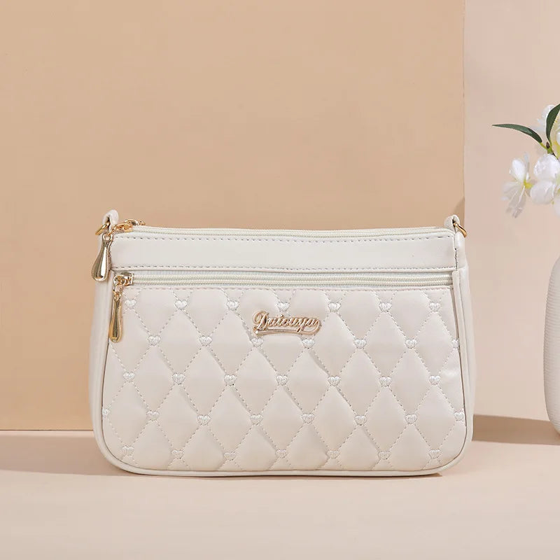 Hemasa Embroidery Messenger Bags Women Leather Handbag for Women Sac a Main Ladies hair ball Hand Bag