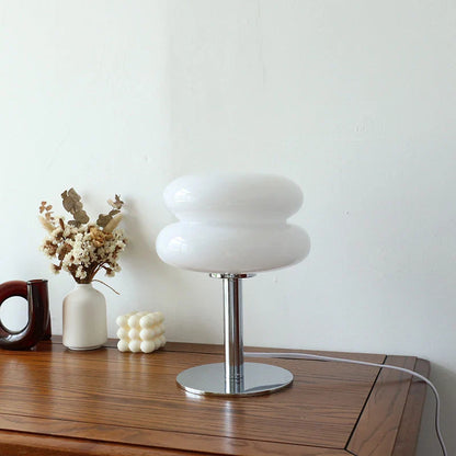 Macaron Retro Glass Table Lamp for Bedroom and Living Room