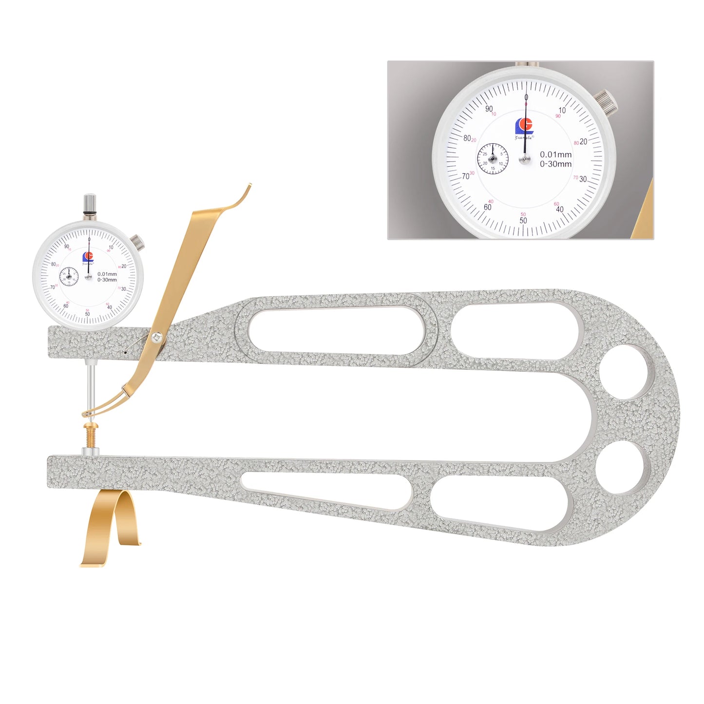 Violin Thickness Gauge Measuring Meter Tools for Fiddler/Cello/Bass/Guitar Aluminous Measurement Gauge dial indicator Luthier