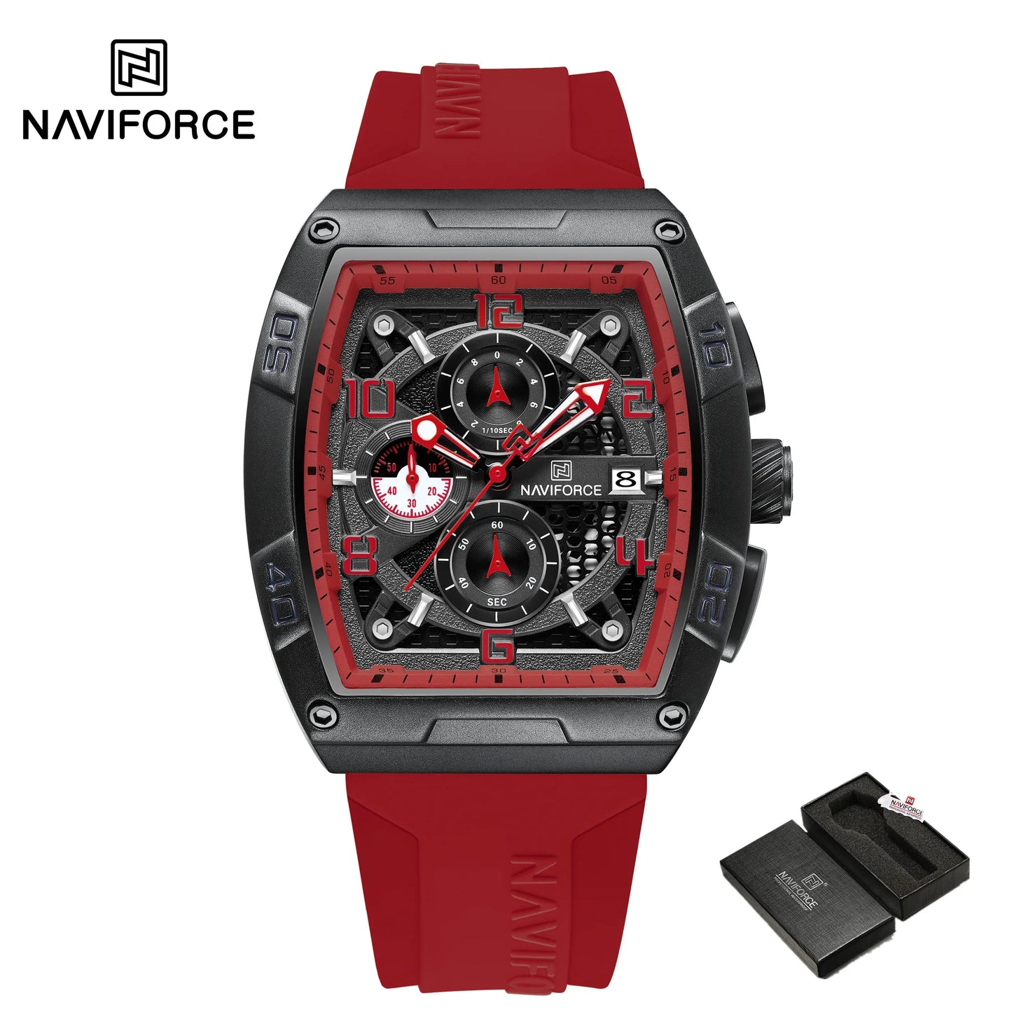 NAVIFORCE Men Quartz Multi-function Calendar Watches  Fashion Sport