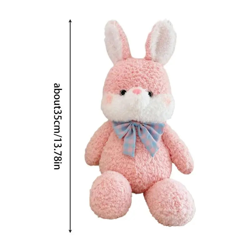 Rabbit Plush Toy 13Inch Animal Soft Realistic Plush Easter Stuffed Lovely Baby Bunny Hugging Pillow Toy For Kids Girls Boys