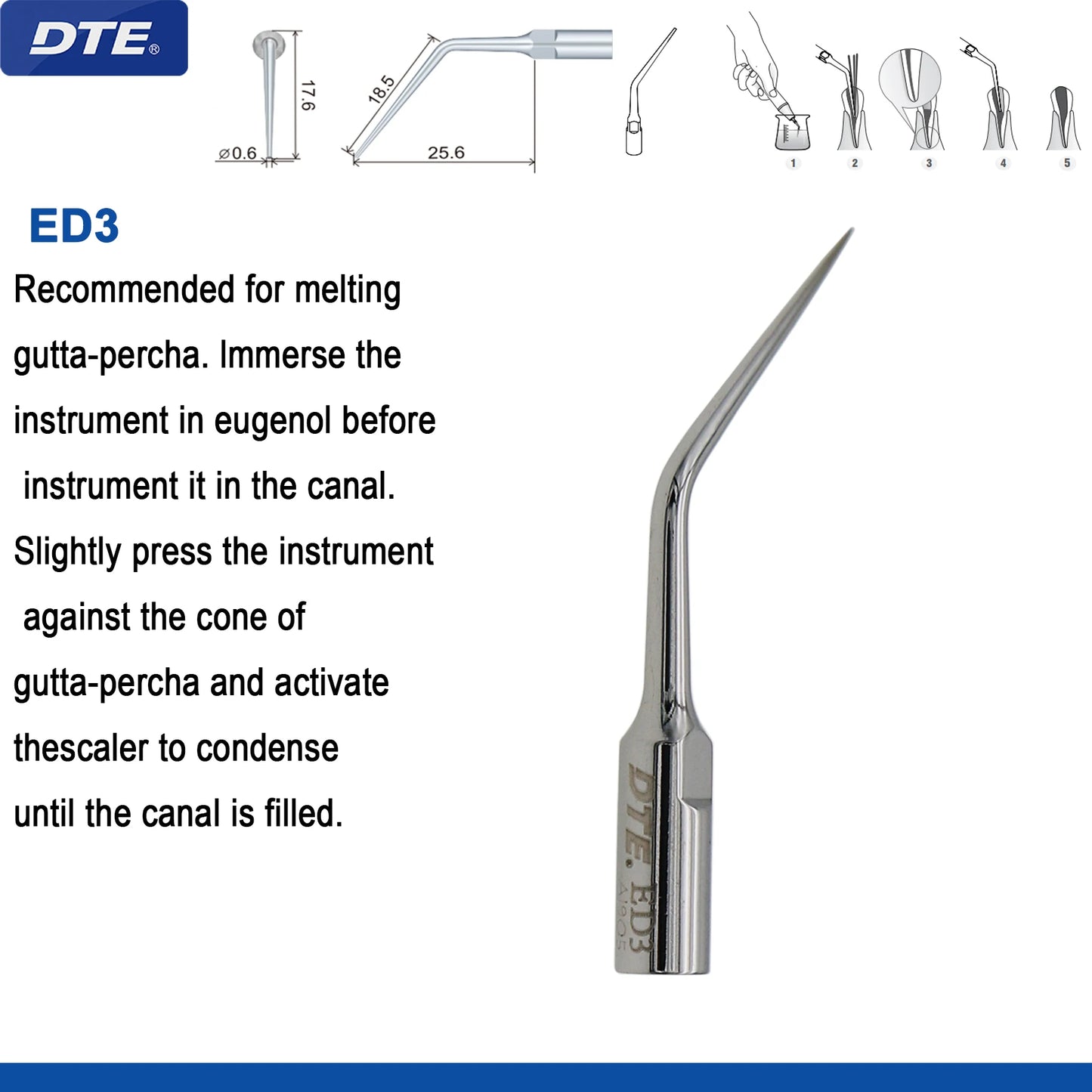 Woodpecker DTE Dental Ultrasonic Scaler Tips Scaling Endo Tip Dentistry Instruments Medical Accessories Fit EMS Satelec  NSK