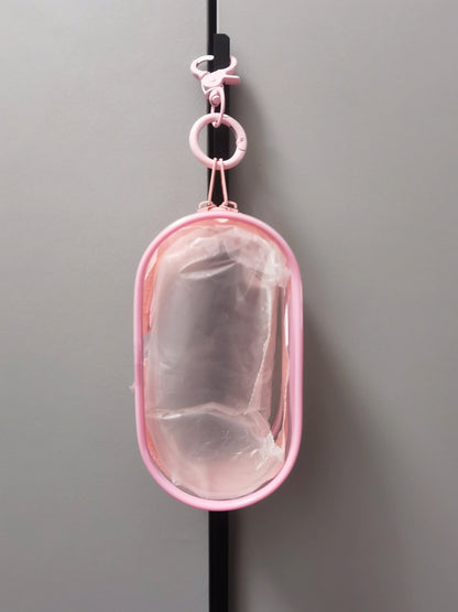 Multifunctional Clear Data Cable Storage Box Outdoor Travel Headset Storage Bag Data Cable Round Storage