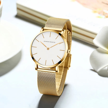 Women Watch Quartz Movement 36mm Waterproof Minimalist Style