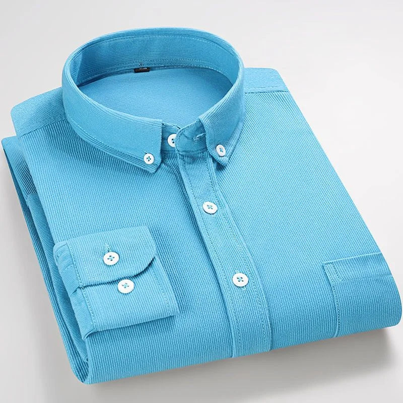 Harrison Fine Wale Cotton Corduroy Button-Up Shirt