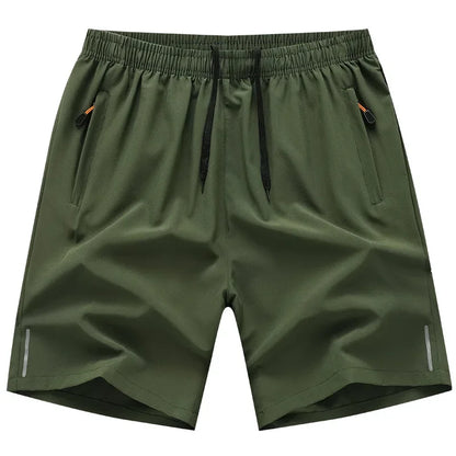 Ice Silk Shorts Quick Dry Breathable Men's Summer Thin Large Sport Running Sweat Wicking Hygroscopic Beach Casual Loose Capris