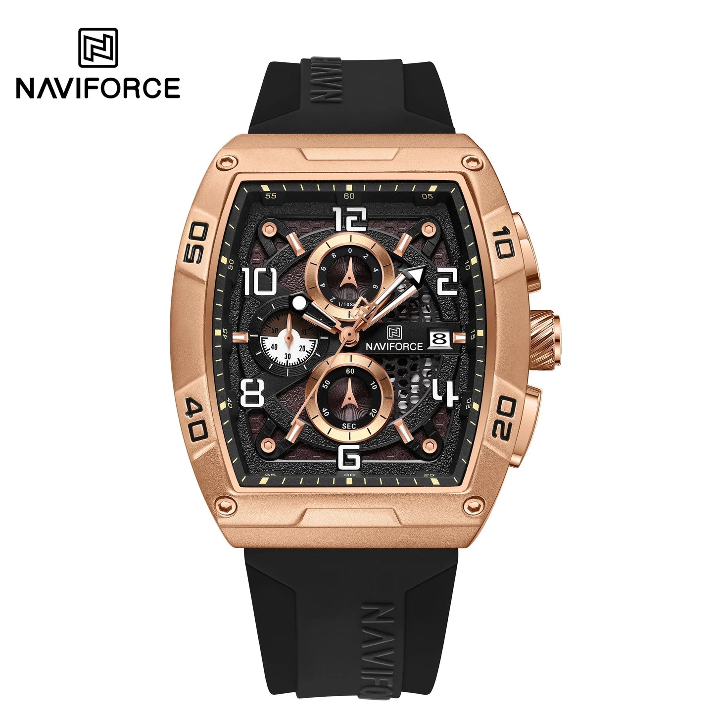 NAVIFORCE Men Quartz Multi-function Calendar Watches  Fashion Sport