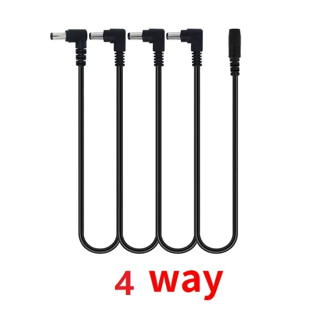 Miwayer Daisy Chain Cables 1 to 2-10 Ways Guitar Effect Pedal Power Supply Adapter 9V DC 1A Reinforced Noiseless Center Negative