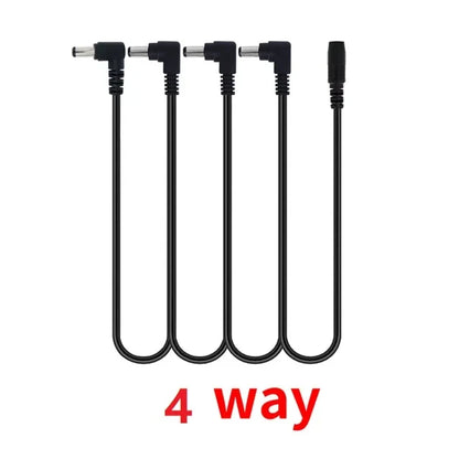 Miwayer Daisy Chain Cables 1 to 2-10 Ways Guitar Effect Pedal Power Supply Adapter 9V DC 1A Reinforced Noiseless Center Negative