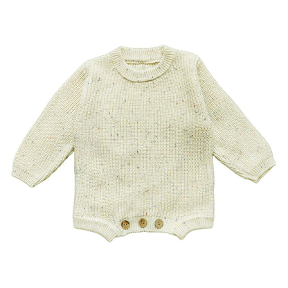 Custom Baby Knit Bodysuit Personalized Hand Embroidered Name Baby Romper