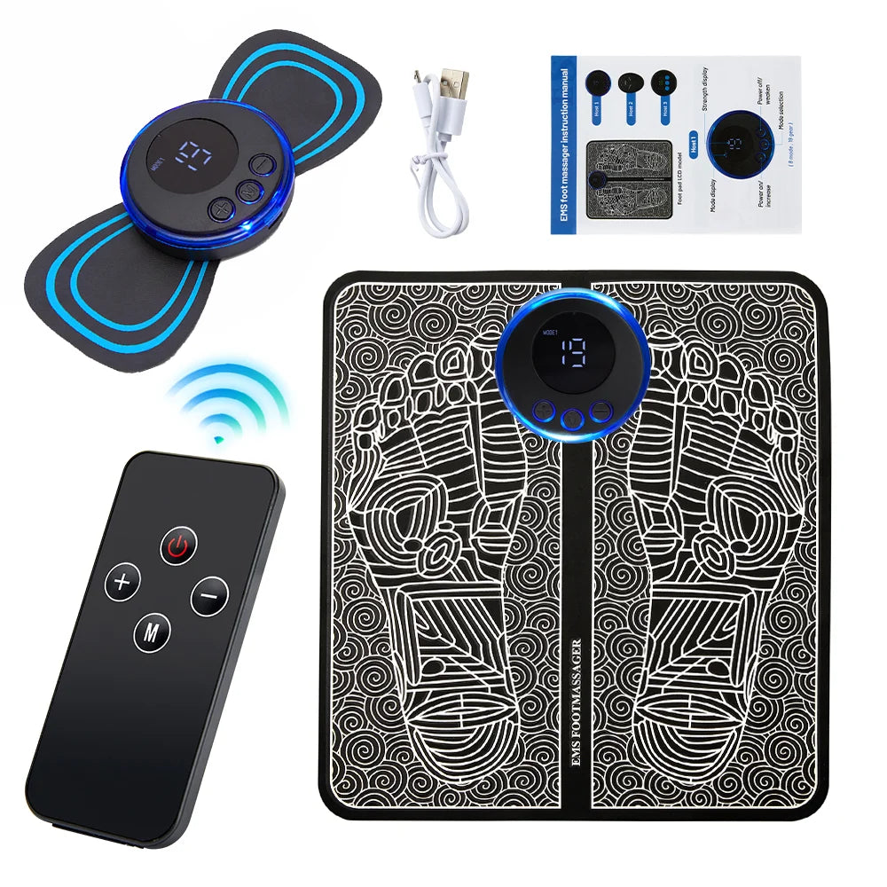 Mobile EMS Foot Massage Pad