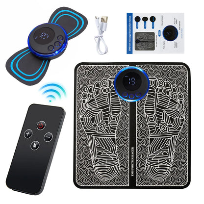 Mobile EMS Foot Massage Pad
