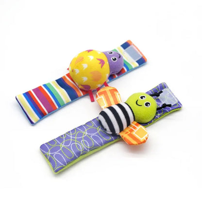 Games Plush Rattle Socks Stuffed Animal Wrist Rattle Baby Toys 0 3 6 12 Months