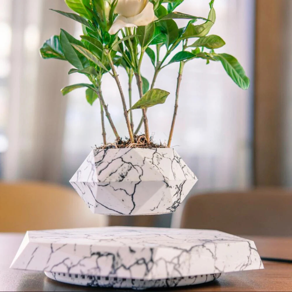 Levitating Air Bonsai Pot Rotation Flower Magnetic Suspension Floating Pot Without Plants