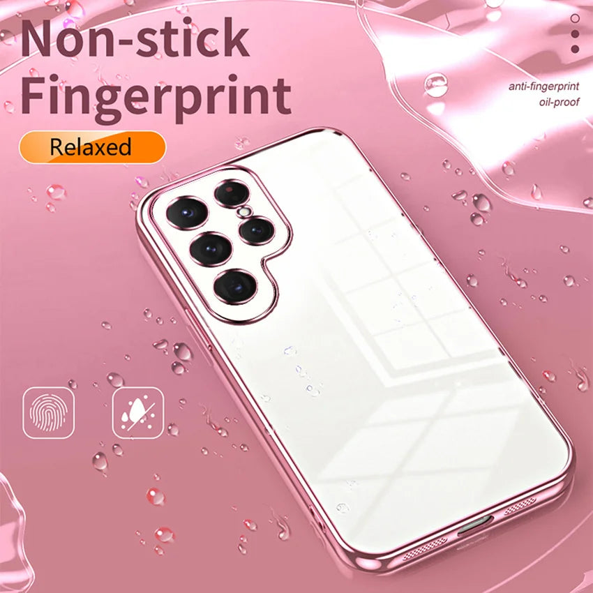 Soft Silicone Shockproof Glitter Electroplated Phone Case For Samsung Galaxy