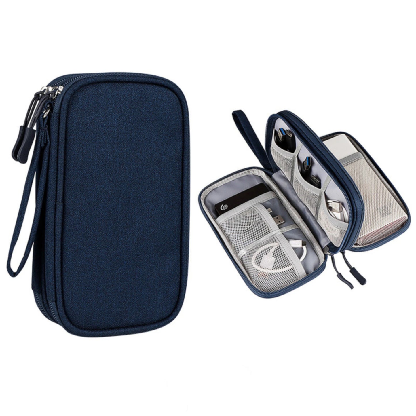 New Flat Digital Multifunctional Portable Travel Data Cable Storage Bag