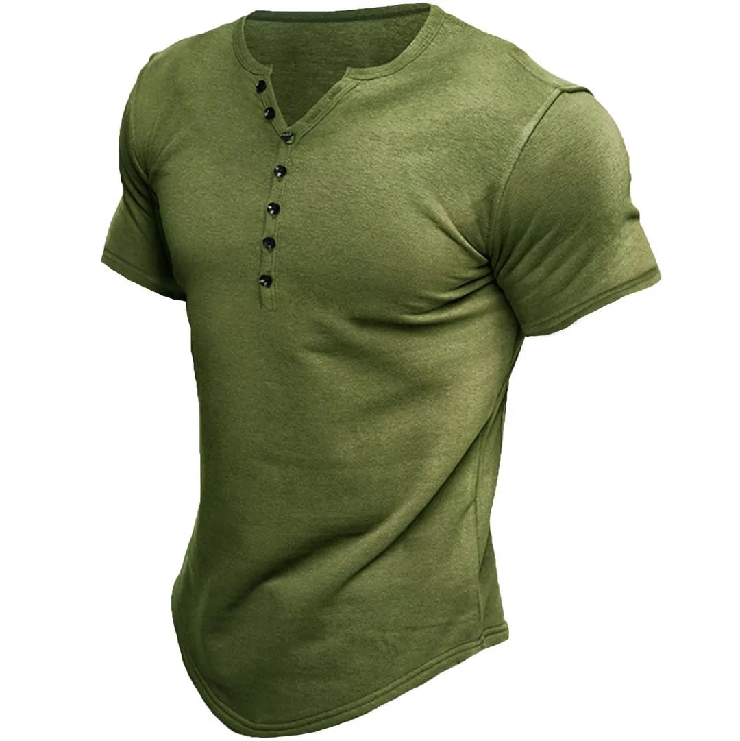 Rivaro Classic Henley Shirt for Men – Stylish Casual Wear