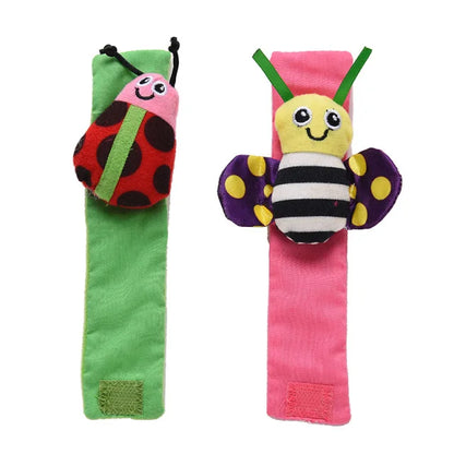Games Plush Rattle Socks Stuffed Animal Wrist Rattle Baby Toys 0 3 6 12 Months